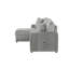 Canapé modulaire moelleux avec canapé-lit en tissu de velours gris-1816046436