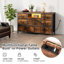 Crédence de rangement en bois massif de 47,4 po de largeur Cifornia-222497784