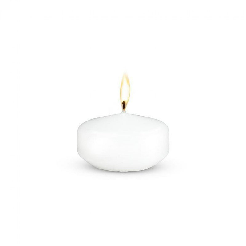 Bougie flottante blanche