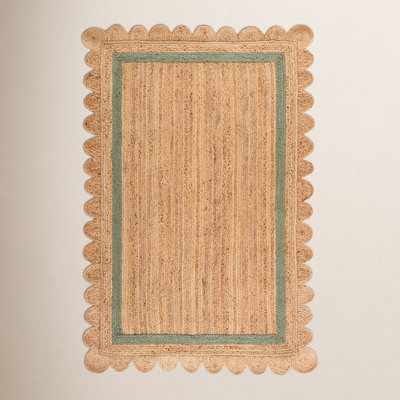 Inaki Hand-Woven Geometric Jute Rug