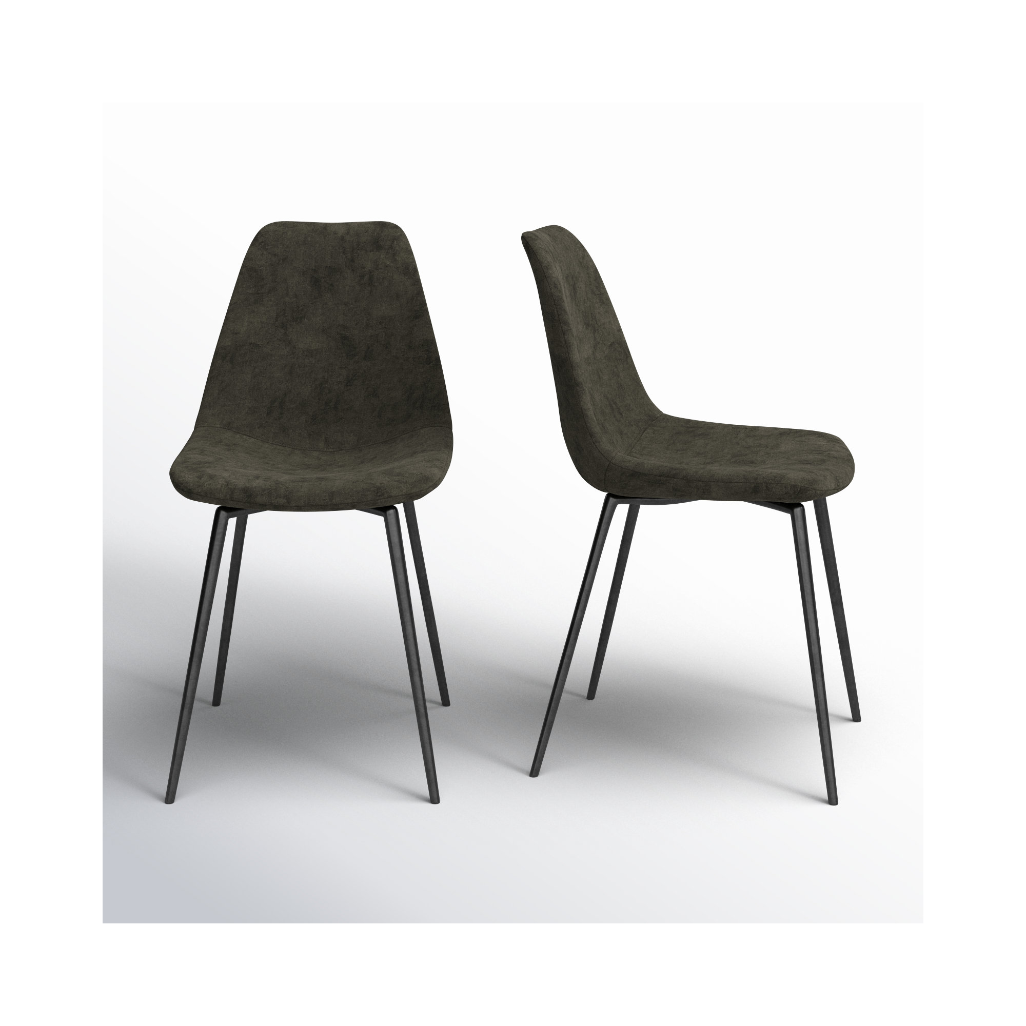 Kody Performance Velvet Dining Chair, Bella Smoke Performance Velvet