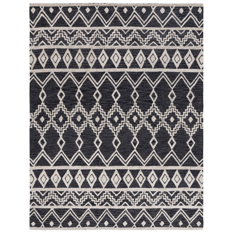 Tapis en laine touffeté à la main Abbegail, Rectangle 4 pi x 6 pi