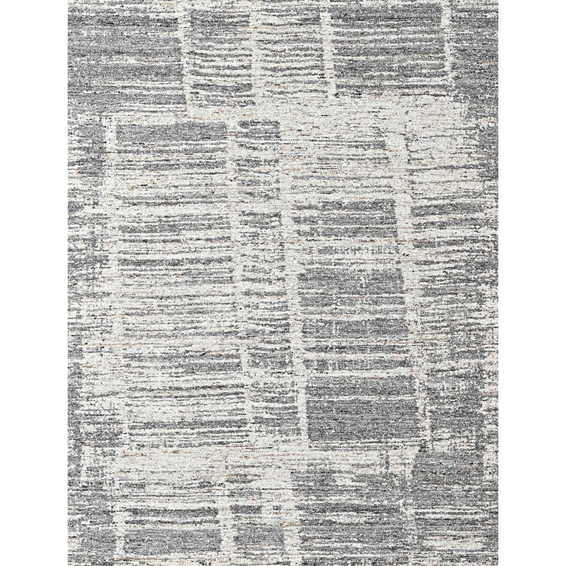 High-Quality Hand-Knotted Sand Area Rug, Rectangle 9' x 12', Brown