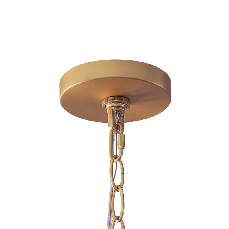 Retro 1 - Light Alabaster White Clouded Glass Dome Pendant Light