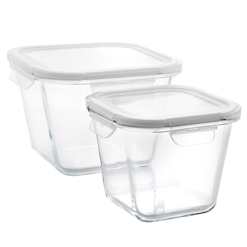 Ensemble de 4 récipients de rangement en verre borosilicaté Gibson Home House Specials