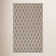 Textured Diamond Black/Ivory Handwoven Cotton Rug
