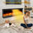 72" 3-Sided Wall Insert Electric Fireplace with 8-Color Realistic Flames, Remote Control, 750W/1500W Heater for Large Rooms, Safe ETL Certified-1034920184