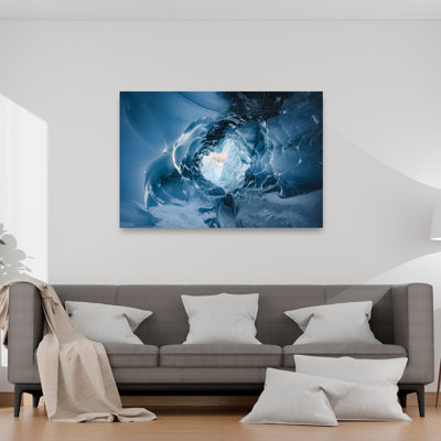«Ice Cave Abstract Contemporary Landscape Nature», reproduction d'art murale