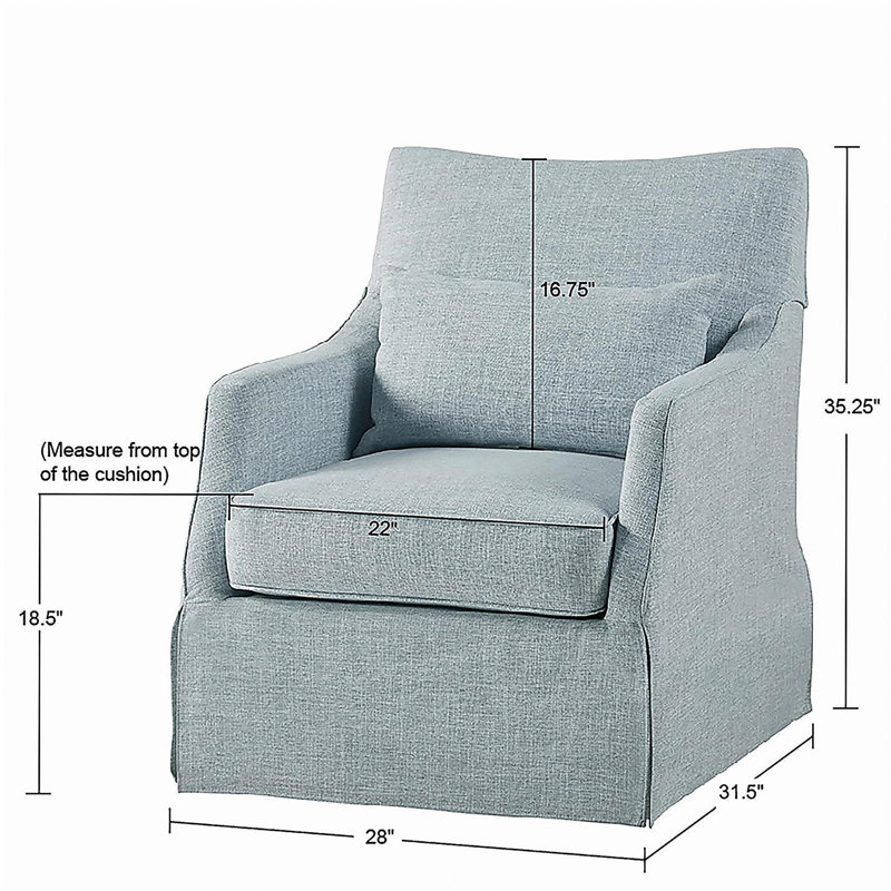 Chaise pivotante à jupe