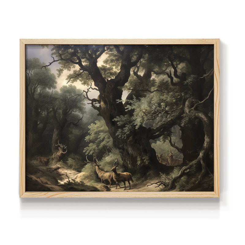 Chirstmas Art-CDXII - Reproduction encadrée - Restickable, H 22 po x l 28 po, Naturel