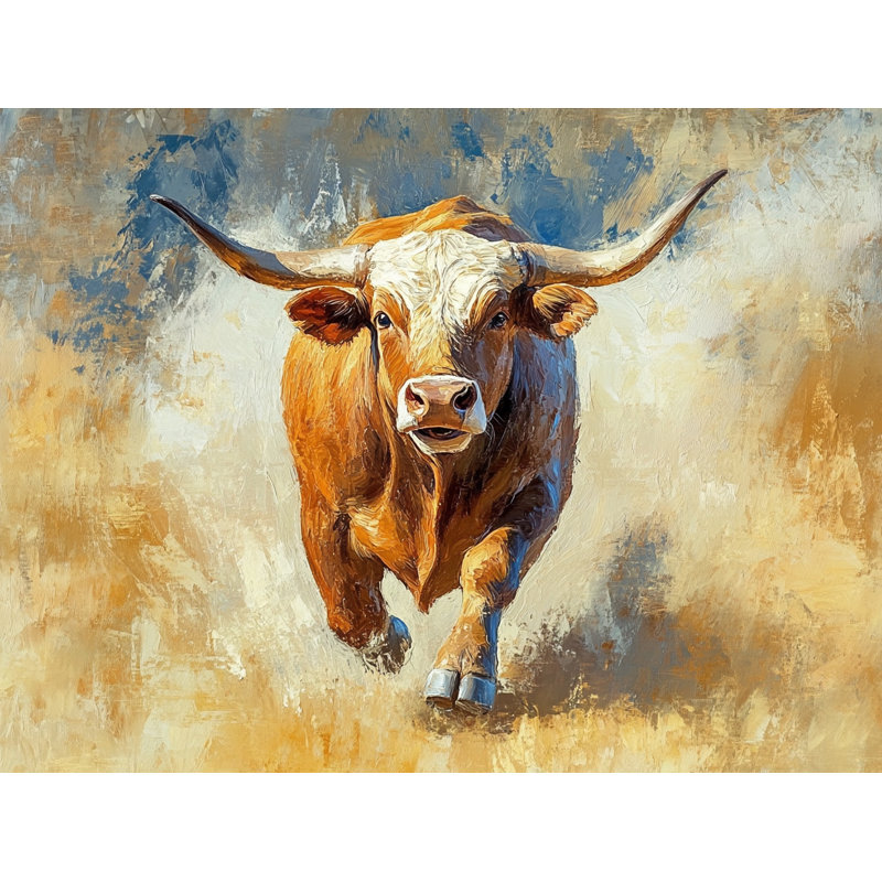 Art doré sur toile tendue, H 36 po x l 48 po x P 1,5 po