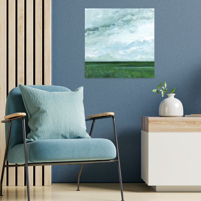 Art contemporain du lundi, paysage abstrait, H 18 po x l 18 po