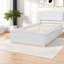 Lit plateforme moderne en bois avec rangement moderne, blanc classique