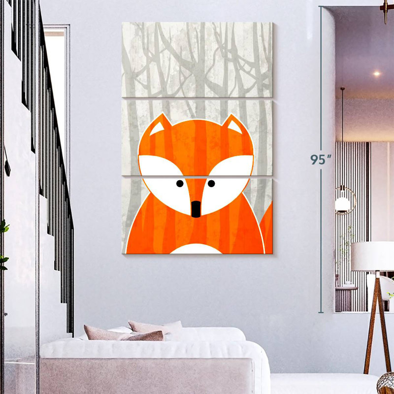 Brampt Woodland Fox, 57" H x 36" W