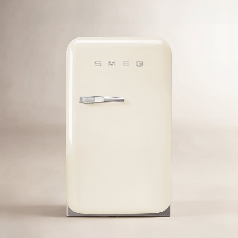 SMEG Style rétro des années 50 Mini réfrigérateur autoportant, Oui, Crème
