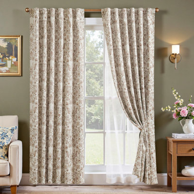 Farmhouse Floral Blackout Curtains(2 Panels)