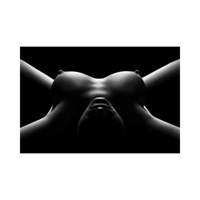 Nude Woman Bodyscape 104 - Wall Art Print - Wrapped Canvas