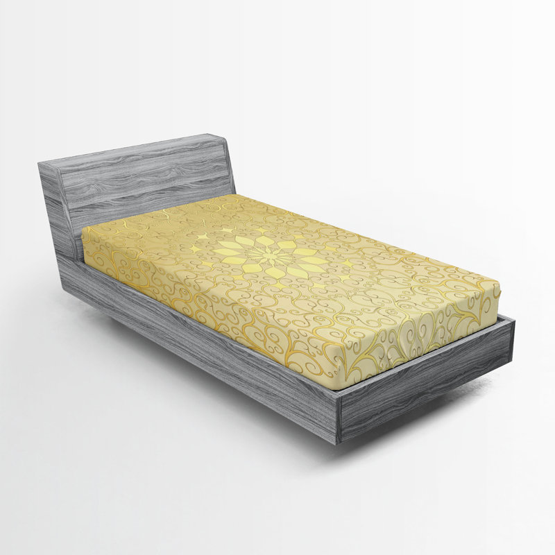 Ensemble de 2 drap-housse Ambesonne Mandala, Ensemble literie pour lit simple