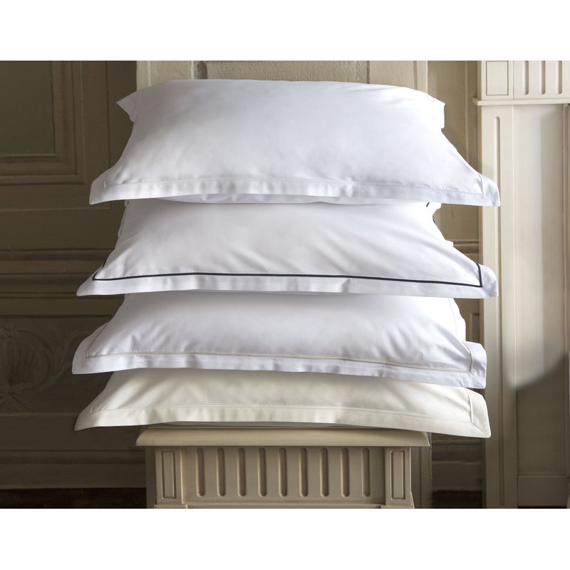 Luce Sham, Standard Sham, White/Midnight Blue