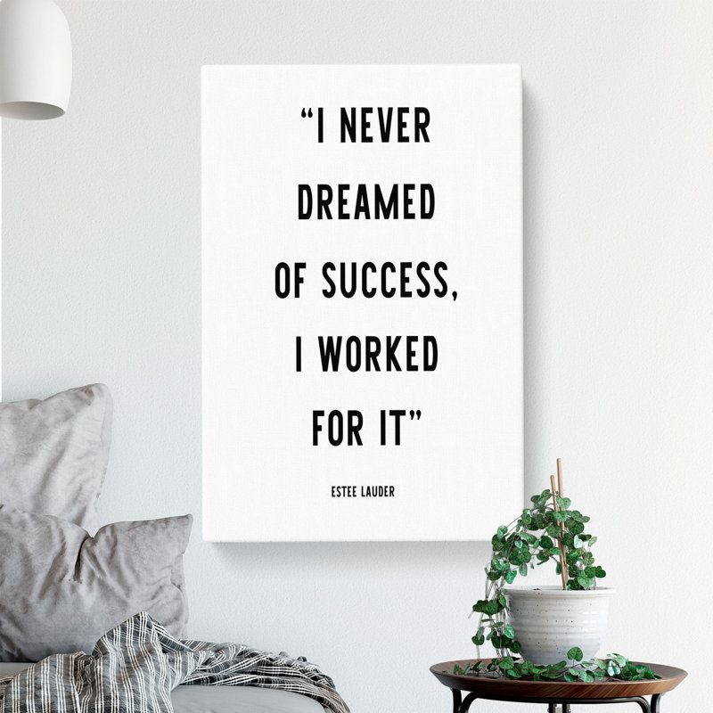 Dreamed Of Success - Wrapped Canvas Print, 60cm H x 40cm W x 3cm D