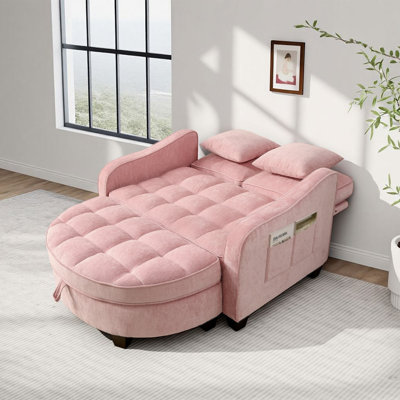 42.68''Oversized Convertible Chaise Lounge With Storage Ottoman