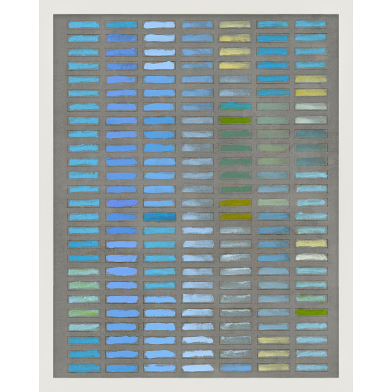 Beyond The Blues Painting by Jacques Pilon, 30" H x 24" W x 1.25" D, White