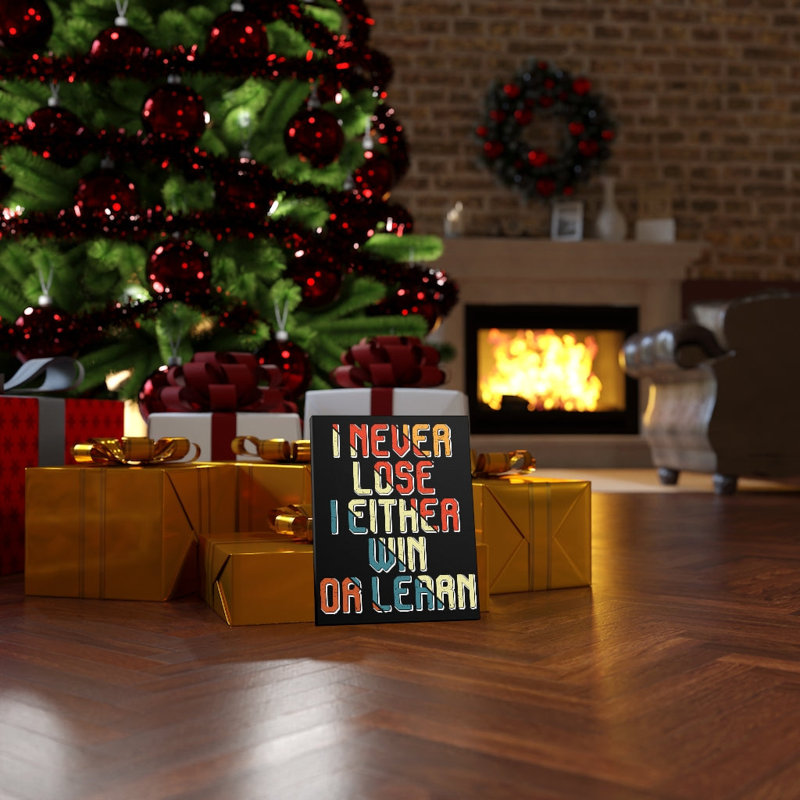 I Win Or Learn - Wrapped Canvas Print, 41cm H x 30cm W
