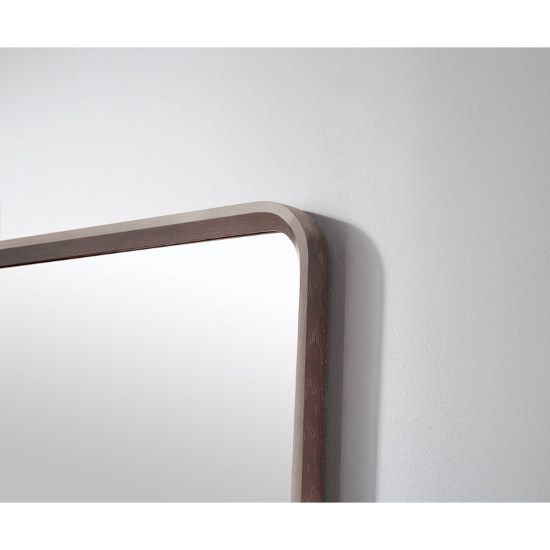 Miroir plat Aliyani, Chêne châtaigner, 35,5 po x 23,5 po