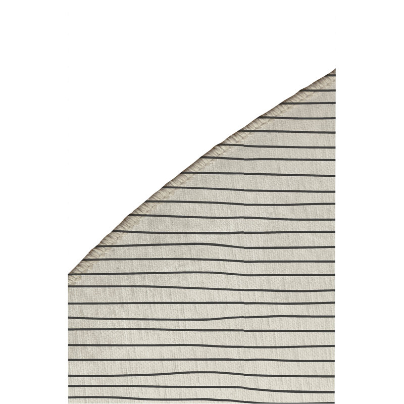 Slat Non-Slip Outdoor Rug, Round 5'