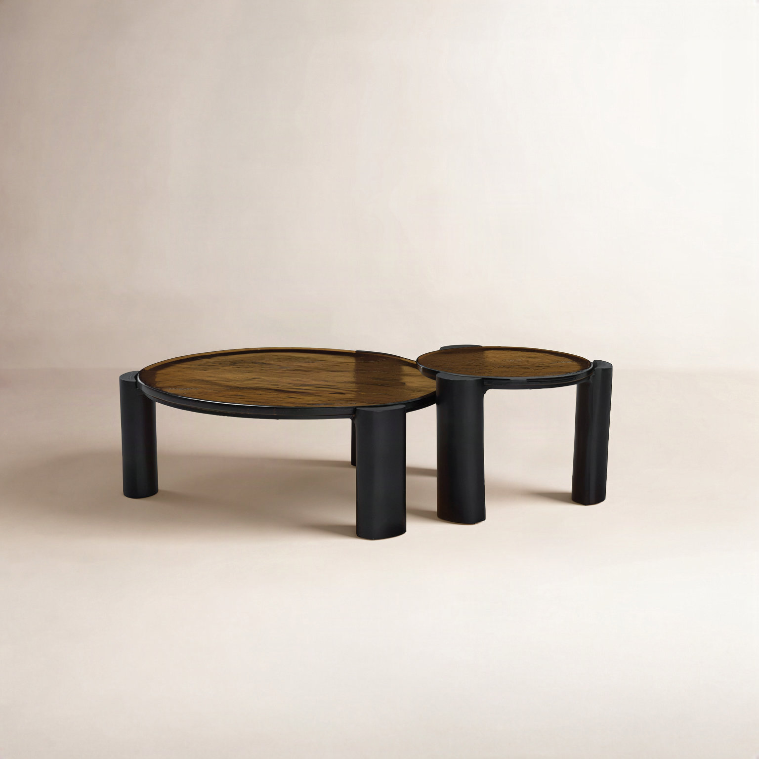 Abela Glass Nesting End Table