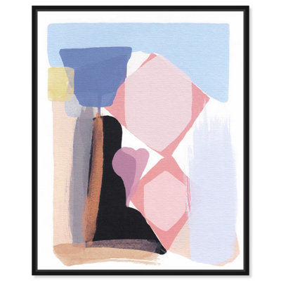 Hiding Place Canvas Pastel Boho Abstracts by Art Remedy
