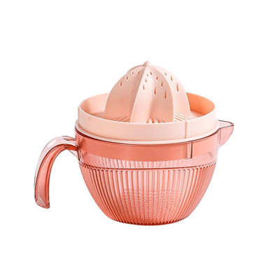 Manual Plastic Orange Grapefruit Big Lemon Lime Juicer Large Hand Tangerine Press 6-Tooth Reamer Handheld Rotary Tangerine Juices Extractor