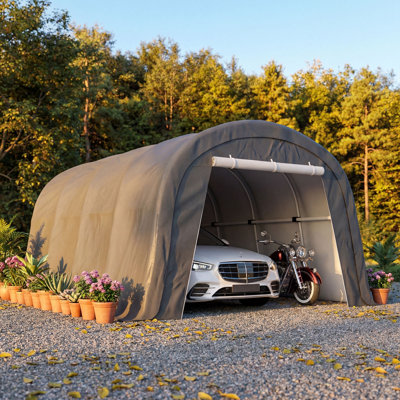 Carport Galvanized Steel Portable Garage Storage Shed Canopy