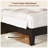 Farmhouse Wood Bed Platform with Headboard-2140697803-2140697814