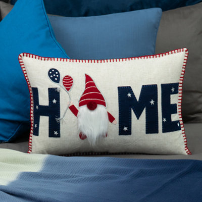 Housse de coussin de Noël père Noël, taie d'oreiller décorative, gnomes de Noël, décoration de maison de vacances