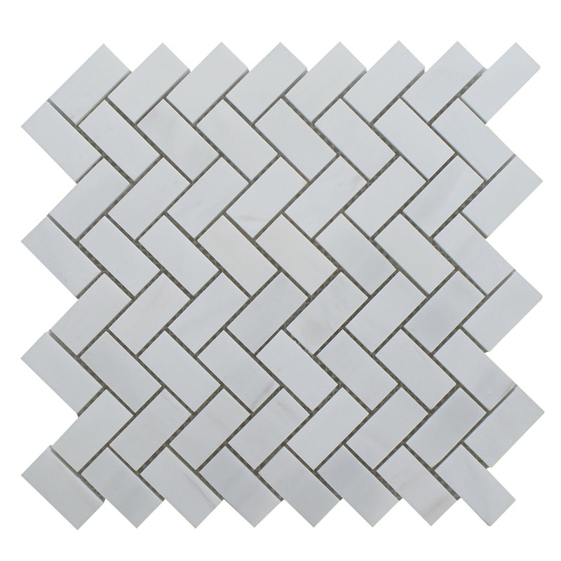 Dolomite Natural Stone Herringbone Mosaic Wall Tile