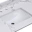 Lavabo de salle de bain en céramique Pure White