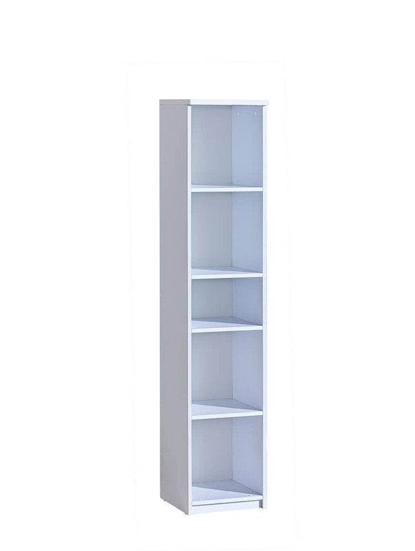 Albana 171cm H x 35cm W Library Bookcase Bookcase, Arctic
