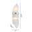 Veazey 2 - Light Gold Wall Sconce With Glass Rod Accents-27042670