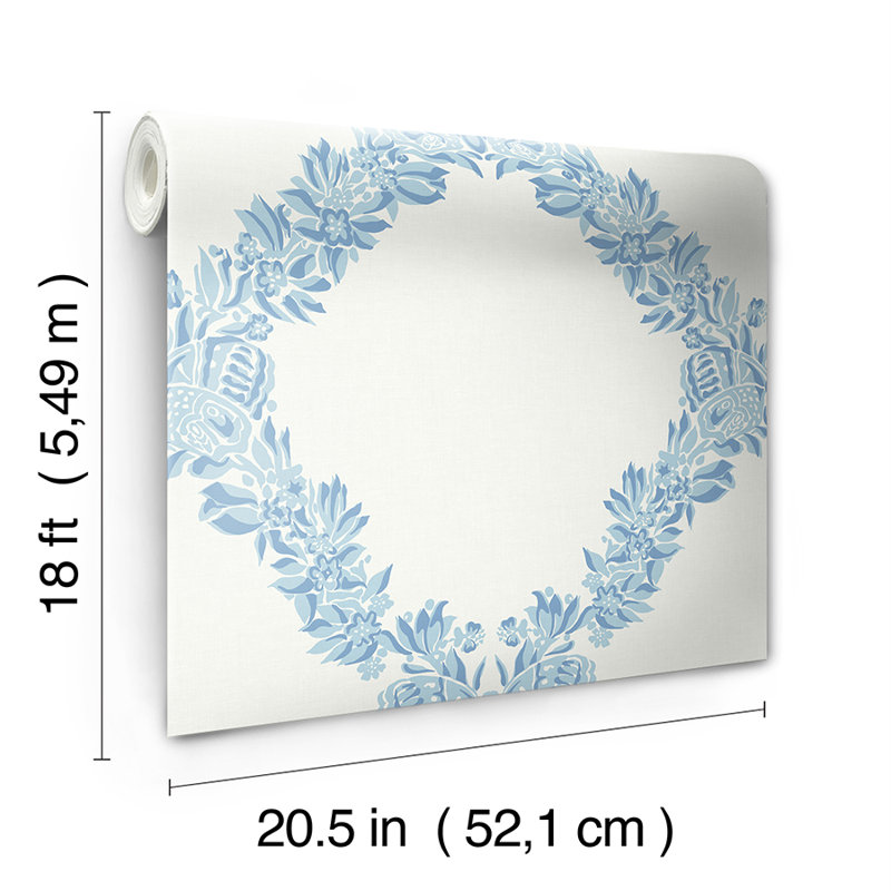 Papier peint treillis adhésif, Bleu ciel