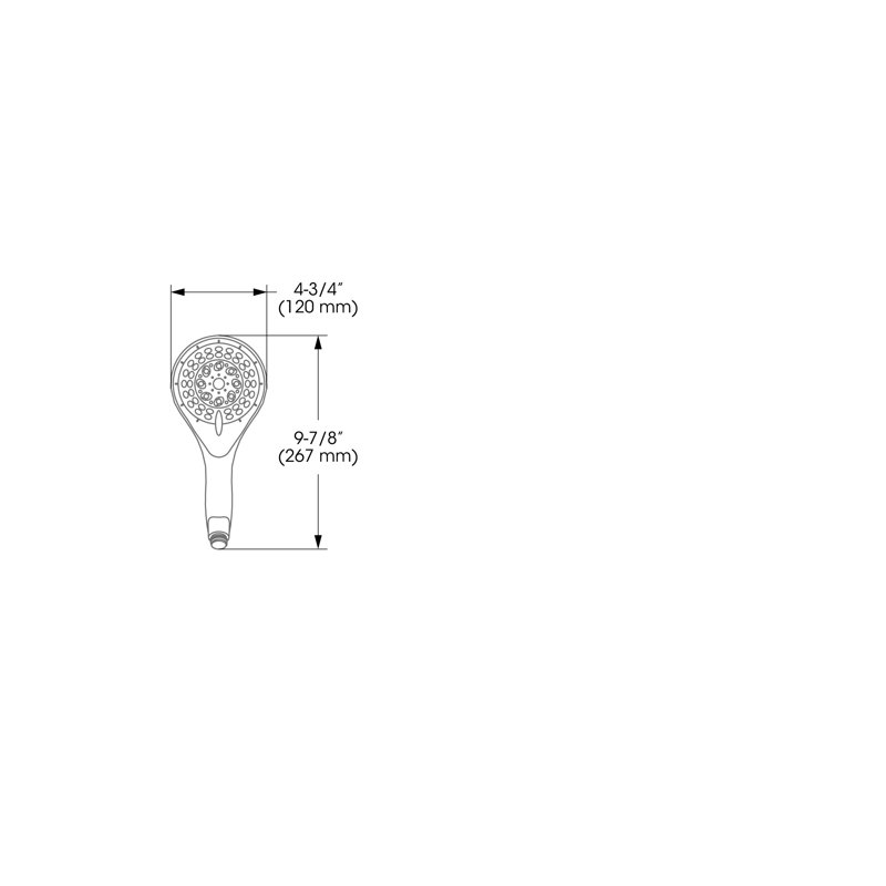 Massage/Jet Handheld Shower Head 2.5 GPM GPM