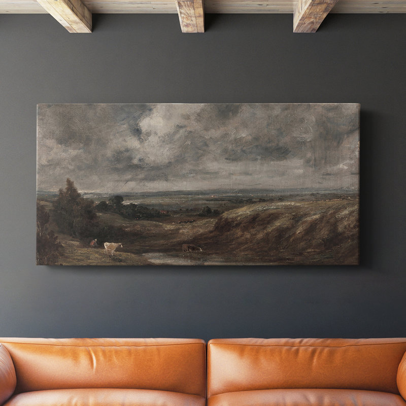 Série paysage - DCLXI - Toile tendue avec châssis - Prêt à accrocher, H 24 po x l 48 po