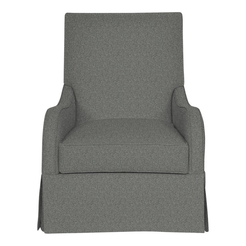 Zoe Slipcovered Armchair, Ian Pewter