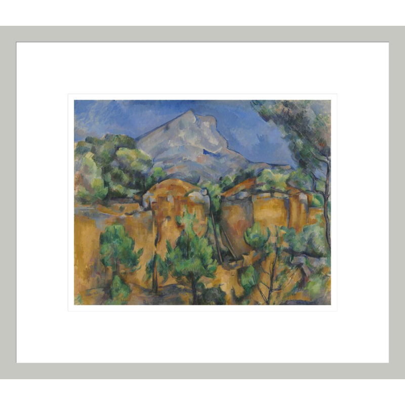 Mont Sainte-Victoire vu de la carrière Bibémus par Paul Cézanne, H 13,75 po x l 15,77 po