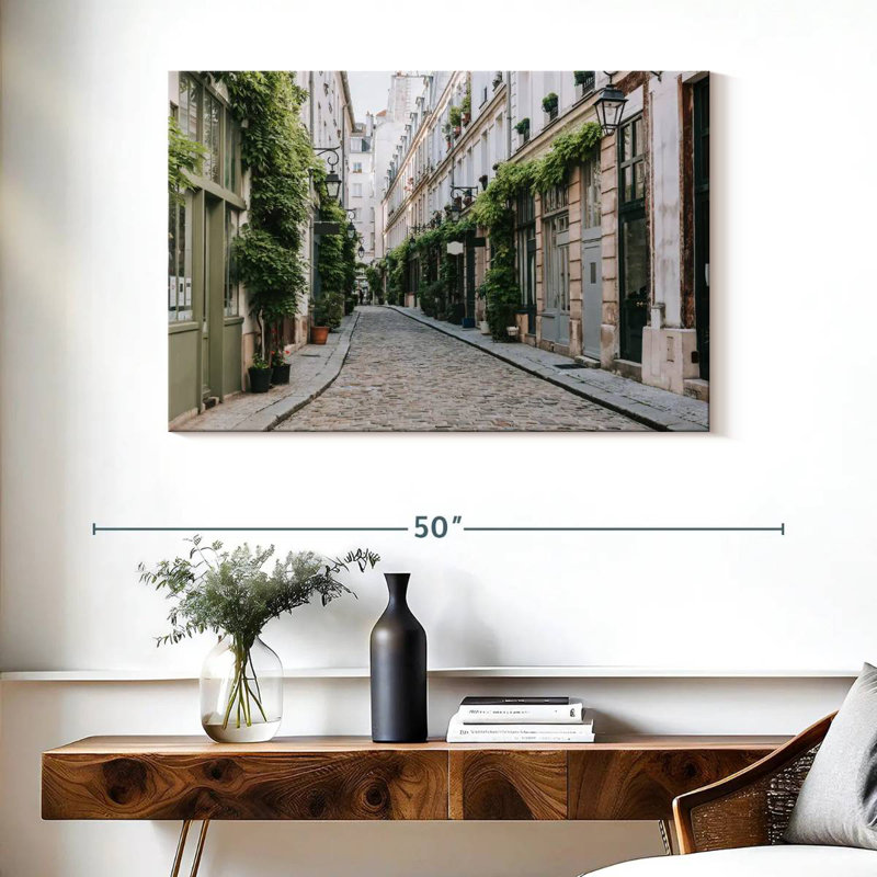 Sirci pavé rue de Paris, H 26 po x l 39 po