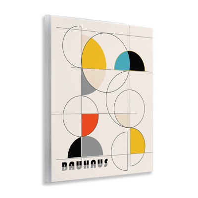 Bauhaus Movement Geometrics Wall Plaque Art by Ioana Horvat