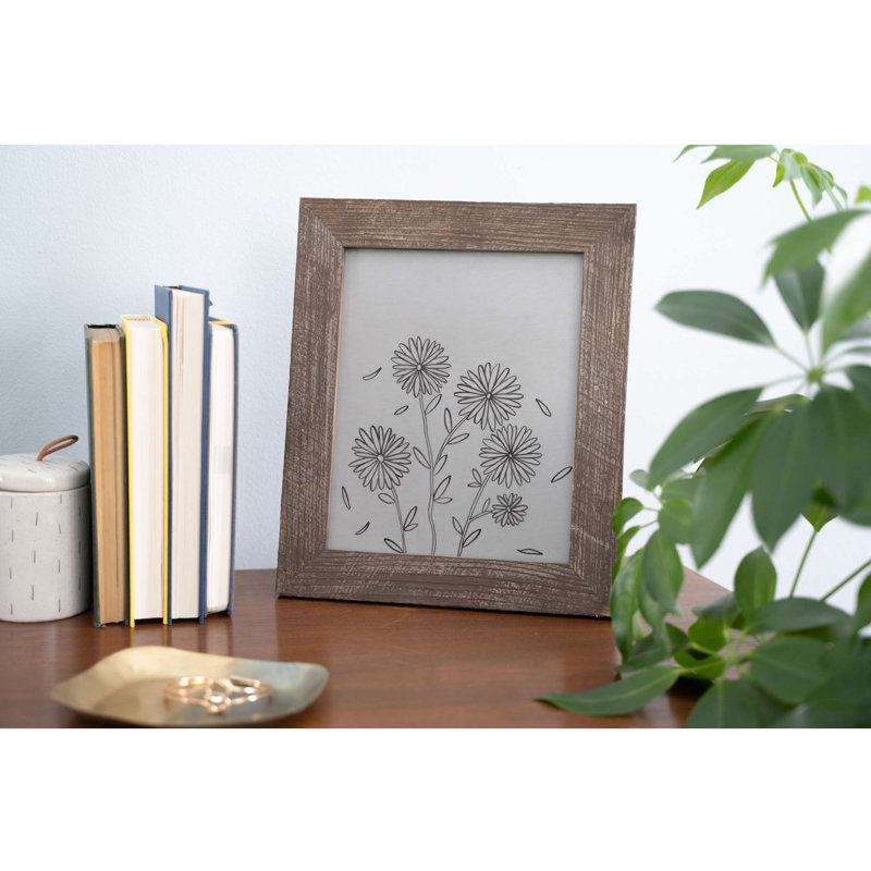 Cadre photo simple Bianca-Maria, 18 po x 24 po, Gris patiné