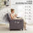 55" Convertible Sofa Bed with USB Ports & Adjustable Backrest,Floding Pull Out Couch-869537790