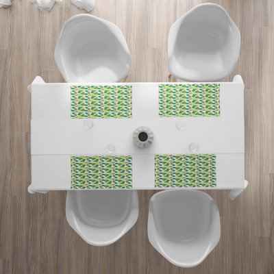 Polyester Floral Rectangle Placemat