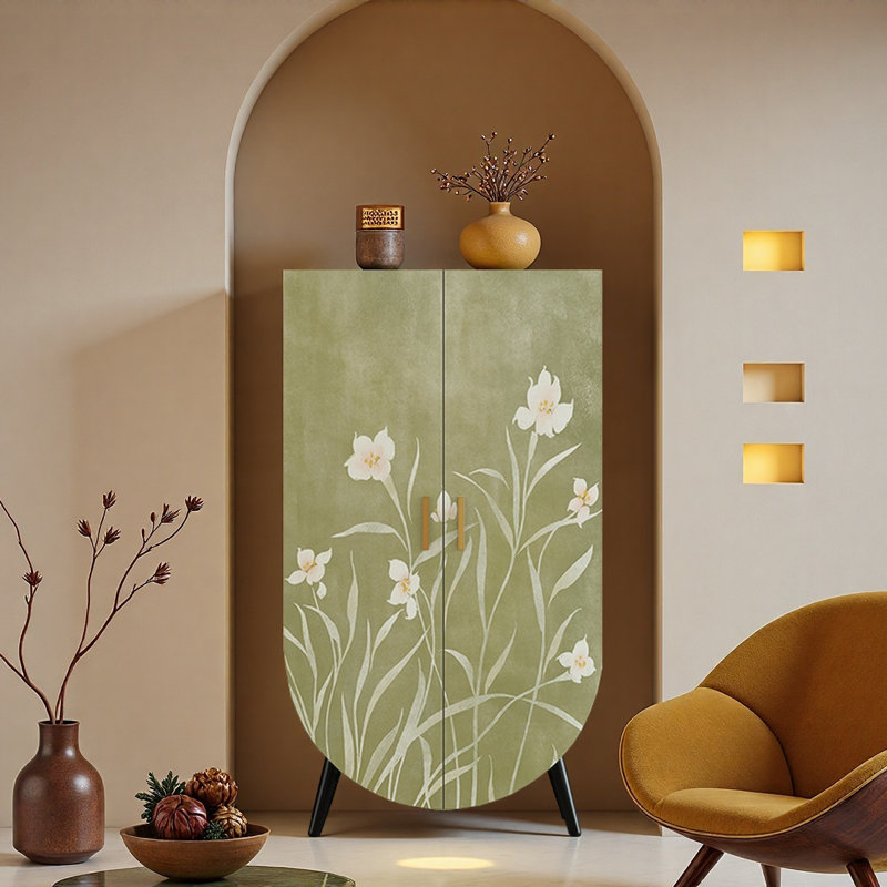 Armoire multifonctionnelle moderne et simple, Noir / vert